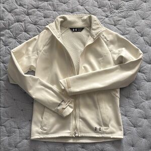 Under Armour Cream Zip-Up Jacket